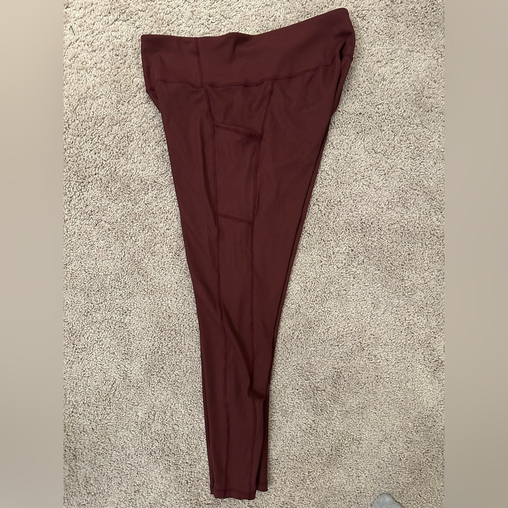 Women’s Lukka Lux Maroon Leggings - XXL